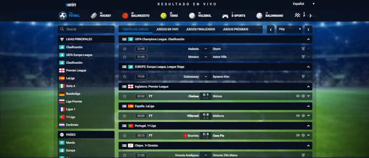 1Win Apuestas Live